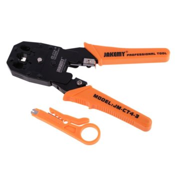 Клещи за кримпване Jakemy CT4-3, за RJ11/RJ12/RJ45 ка | JAR Computers Клещи за кримпване Jakemy CT4-3