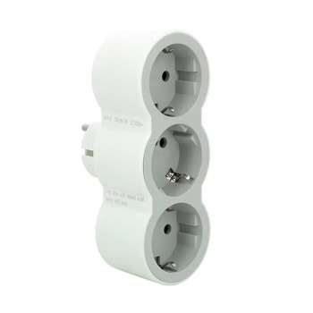 Разклонител Legrand 6 945 18, 3 гнезда, контакт/без кабел, IP20, IK04 устойчивост на удар, бял | JAR Computers Разклонител Legrand 694518