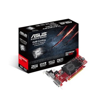 Видео карта AMD R5 230, 2GB, Asus R5230-SL-2GD3-L, PCI-E, DDR3, 64bit, HDMI & DVI | JAR Computers ASUS R5230-SL-2GD3-L