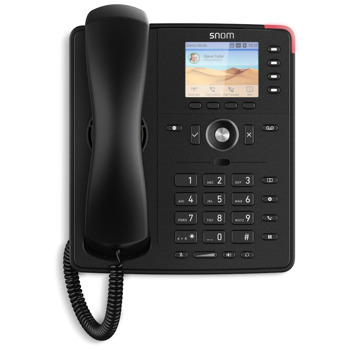 VoIP телефон Snom D713, 2.8" TFT цветен дисплей, 6 SIP акаунта, 2x 10/100/1000 Mbps LAN порта, PoE 802.3af клас 2, черен | JAR Computers Snom D713 00004582