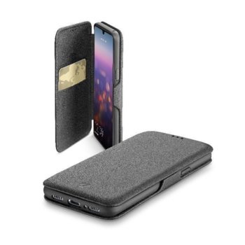 Калъф за Huawei Mate 20, синтетична кожа, Cellularline Book Clutch, черен | JAR Computers Калъф Book Clutch за Huawei Mate 20