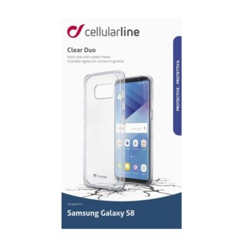 Cellular Line Clear Duo - Galaxy S8 CLEARDUOGALS8T