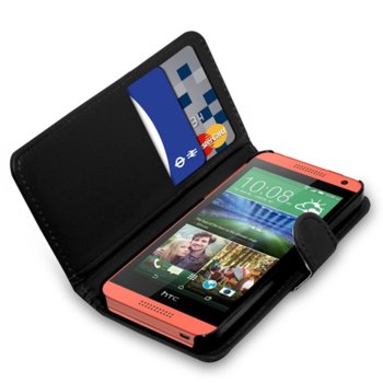 Wallet Flip Case for HTC Desire 610 black