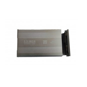 Кутия 3.5"(8.89cm), USB 2.0 to SATA, алуминий | JAR Computers USB 2.0 SATA 3.5 17315
