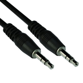 Кабел VCom CV201, 3.5mm Jack(м) към 3.5mm Jack(м), 5m, черен | JAR Computers VCom CV201-5m 3.5mm Jack(м) към 3.5mm Jack(м) 5m