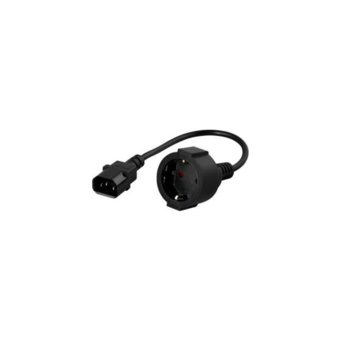 Захранващ кабел IEC320 C14 към Shuko 220V | JAR Computers Захранващ кабел за компютър IEC към шуко