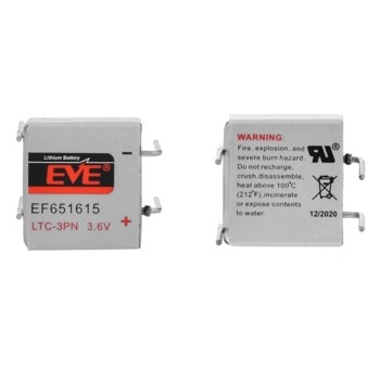 Батерия литиева EVE EP651615 LTC-3PN 3.6V 400mAh