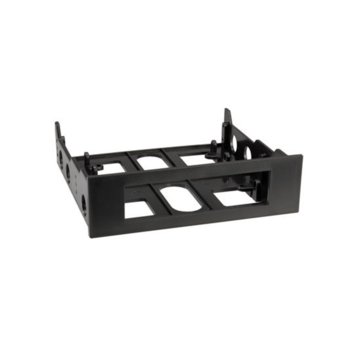 Преходник (mounting adapter) 3.5" към 5.25" Roline (16.01.3006), черен | JAR Computers Mounting adapter Roline 16.01.3006