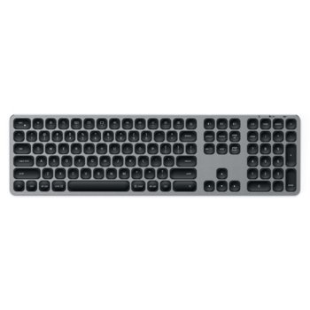 Клавиатура Satechi Aluminum Wireless Keyboard, безжична, Bluetooth, за Apple устройства, сива image