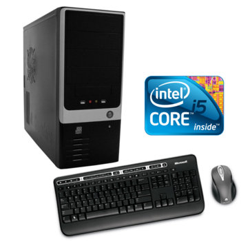 Настолен компютър PC Max "Прогрес" Intel® Core i5 750 Quad Core 2.66GHz, 4GB DDR3 RAM, 1000GB HDD, DVDRW, GeForce GTS 250 1GB DDR3 HDMI, SB7.1, безжична клавиатура и мишка Microsoft, 2г. гаранция | JAR Computers PC Max "Прогрес" Intel® Core i5 750 Quad Core 2.…