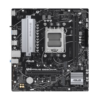Дънна платка Asus Prime B650M-R, B650, AM5, DDR5, PCI-E 4.0 (HDMI), 2x M.2, 4x SATA 6Gb/s, 2x USB 3.2 Gen 1 Type-A, 2.5GbE LAN, Micro ATX | JAR Computers Asus PRIME B650M-R 90MB1H30-M0EAY0