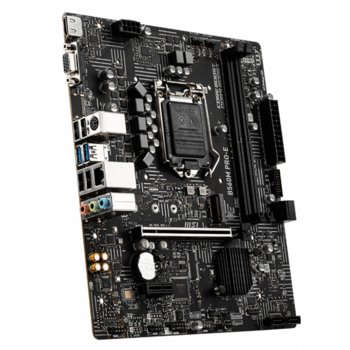 Дънна платка MSI B560M PRO-E, B560, LGA1200, DDR4, PCI-E 4.0(HDMI/VGA), 4x SATA 6Gb/s, 1x M.2 connector, 2x USB 3.2 Gen 2 Type-A, 4x USB 2.0, mATX | JAR Computers MSI B560M PRO-E