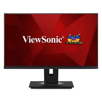 Монитор ViewSonic VG2456, 23.8" (60.45 cm) IPS панел, 75Hz, Full HD, 5ms, 50,000,000:1, 250 cd/m2, DisplayPort, HDMI, USB TYPE C, USB, LAN | JAR Computers ViewSonic VG2456