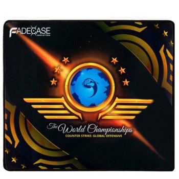 Подложка за мишка Fadecase World Championships XL, щампа, черна, 460 x 400 x 4 мм | JAR Computers Fadecase - World Championships XL