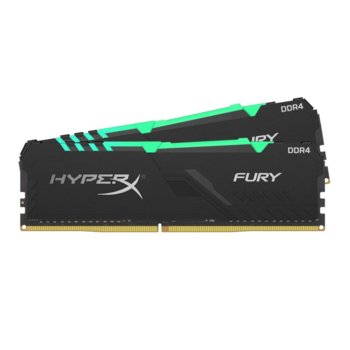 Памет 16GB(2x8GB) DDR4 HyperX Fury RGB 2400Mhz