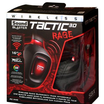 Слушалки Creative SB Tactic 3D Rage Wireless