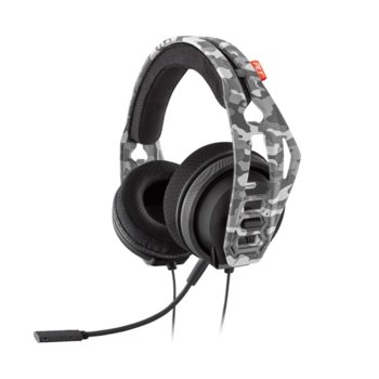 Слушалки Nacon RIG 400HS Arctic Camo, микрофон, 1.3 метра кабел, 20 - 20000 Hz честотен диапазон, 3.5mm жак, сиви | JAR Computers Nacon RIG 400HS, Arctic Camo