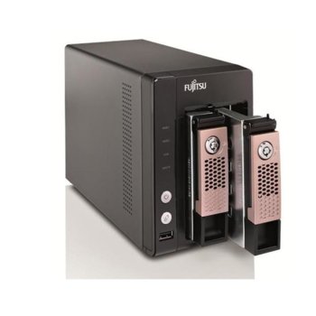 Мрежови диск (NAS) Fujitsu CELVIN NAS QE705, двуядрен Freescale ARMv7 Cortex-A9 1.2GHz, 6TB (2x 3TB HDD), 512MB RAM, 2x LAN1000, 3x USB A 3.0, eSATA | JAR Computers Fujitsu CELVIN NAS QE705 VFY:QE705XX030E1