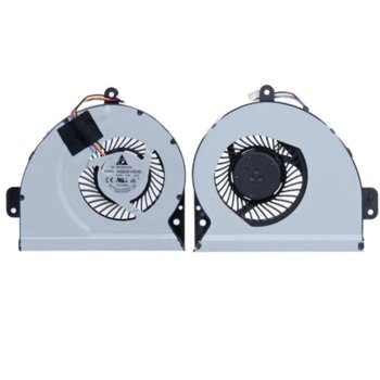 Вентилатор за лаптоп Asus, съвместим Asus X53S A43 K53S A53S K53SJ K43 X43 X43S X43SC (4 кабела) | JAR Computers Вентилатор за лаптоп Asus X53S A43 K53S A53S K53SJ