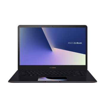 Лаптоп Asus ZenBook PRO15 UX580GD-BO009R (90NB0I73-M02940)(син), шестядрен Coffee Lake Intel Core i7-8750H 2.2/4.1 GHz, 15.6" (39.62 cm) Full HD Glare Touchscreen Display, (HDMI), 16GB DDR4, 512GB SSD, 2x USB3.1-Type C, Windows 10 Pro | JAR Computers Asus ZenBook PRO15 UX580GD-BO009R