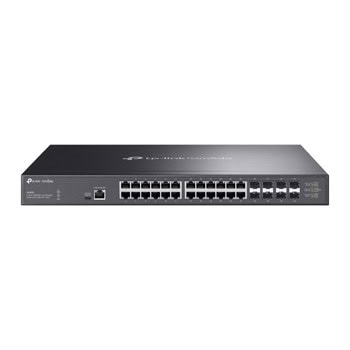 Суич TP-Link Omada SX3832, 1000 Mbps, 32 порта, 24x 10/100/1000/10000Mbps RJ-45, 8x 100/1000/10000 SFP+ | JAR Computers TP-Link Omada SX3832
