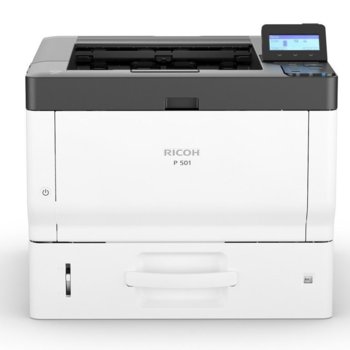 Лазерен принтер Ricoh P501 RICOH-LJ-P501, монохромен, 1200 x 1200 dpi, 43 стр/мин, LAN1000, USB 2.0, А4 | JAR Computers Лазерен принтер RICOH P501 RICOH-LJ-P501