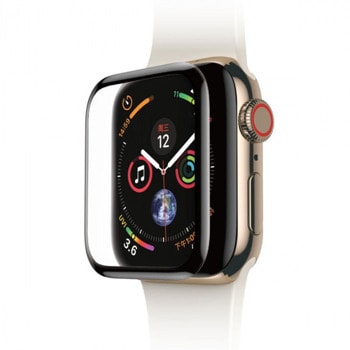 Протектор от закалено стъкло /Tempered Glass/, Baseus Full Screen Curved (SGAPWA4-H01), за Apple Watch 44mm, прозрачно-черен | JAR Computers Baseus Full Screen Curved Glass SGAPWA4-H01