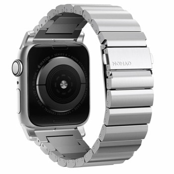 Каишка Nomad Strap Titanium Band (NM1A44S000), титаниева, за Apple Watch 42/44mm, сребрист | JAR Computers Nomad Strap Titanium Band NM1A44S000