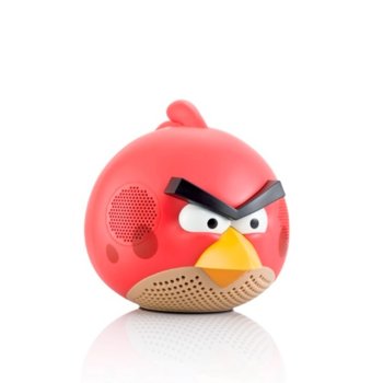 Тонколона Gear4 Angry Birds speaker, 2.1, 30W, USB, червен, докинг станция за iPod/iPad/iPhone | JAR Computers Gear4 Angry Birds speaker red bird