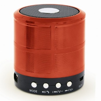 Тонколона Gembird SPK-BT-08-R, 1.0, 3W, Bluetooth, USB, AUX, слот за SD карта, червена, преносима, 400mAh батерия | JAR Computers Gembird SPK-BT-08-R