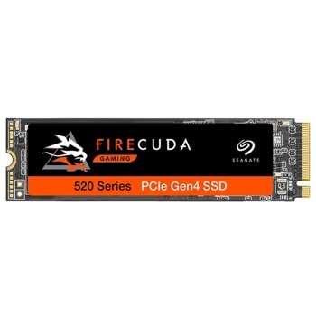 Памет SSD 2TB, Seagate FireCuda 520 Series (ZP2000GM3A002), PCIe NVMe, M.2 (2280), скорост на четене 5000MB/s, скорост на запис 4400MB/s | JAR Computers Seagate 2TB FireCuda 520 PCIe ZP2000GM3A002