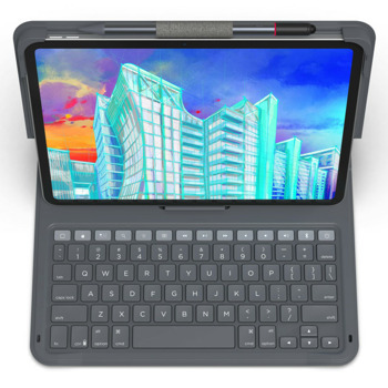 Клавиатура ZAGG Messenger Folio 2 Charcoal UK за таблет Apple-iPad 10.9 (10th Gen), сива | JAR Computers Zagg Messenger Folio 2 Apple iPad 10.9 10th Charco