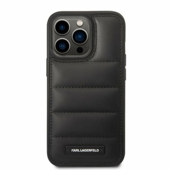 Quilted Puffy Metal Logo за iPhone 14 Pro Max