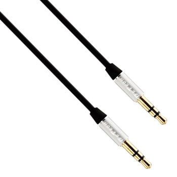 Kабел DeTech DE-15AUX, от Jack(м), 3.5mm TRS към Jack(м), 3.5mm TRS, 1m, черен | JAR Computers аудио кабел detech de 15aux jack 3.5 40273