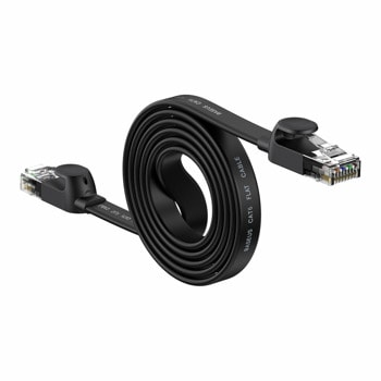 Пач кабел Baseus UTP, CAT-6, 2m, черен | JAR Computers Baseus WKJS000101