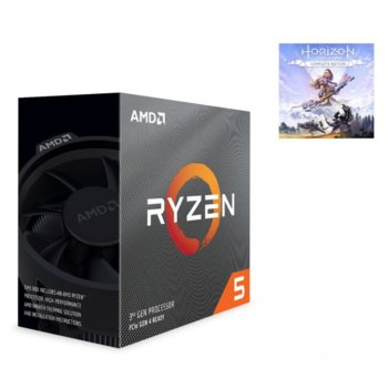 Процесор AMD Ryzen 5 3600 + игра Horizon: Zero Dawn - Complete Edition (PC), шестядрен (3.6/4.2GHz, 32MB,AM4) BOX, с охлаждане Wraith Stealth | JAR Computers AMD Ryzen 5 3600 + Horizon: Zero Dawn Complete PC