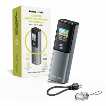 Mobile Origin PB12 Display Power Bank 100W PD