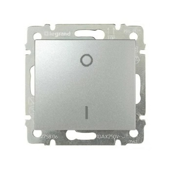 Двуполюсен ключ Legrand Valena, алуминий | JAR Computers Legrand 770204