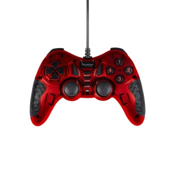 Геймпад Konix Drakkar Red Blood, за PC, USB, червен | JAR Computers Геймпад Konix Drakkar Red Blood KX-GTD2-PC