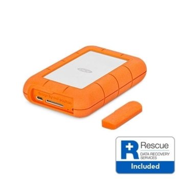 Твърд диск Lacie 2TB Rugged (оранжев), външен, 2.5" (6.35 cm), USB-C | JAR Computers LaCie 2TB Rugged USB-C STFR2000800