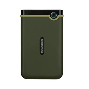 Твърд диск 1TB Transcend Slim StoreJet 25M3 Green (TS1TSJ25M3G), тъмнозелен, 2.5" (6.35cm), външен, USB 3.1 | JAR Computers 1TB Slim StoreJet 25M3 Green TS1TSJ25M3G