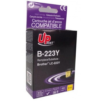 Касета за Brother DCP J4120DW; MFC J4420DW/J4620DW/J4625DW/J5320DW/J5620DW/J5625DW/J5720DW - Yellow - LC223 - Uprint - неоригинален - Заб.: 550 копия, 8ml капацитет | JAR Computers UPRINT LC223