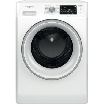Пералня със сушилня Whirlpool FFWDD 1076258 SV EE, клас E, капацитет пералня 10кг/7кг сушилня, 1550 оборота в минута, свободностояща, 59.5 cm, бяла | JAR Computers Whirlpool FFWDD 1076258 SV EE