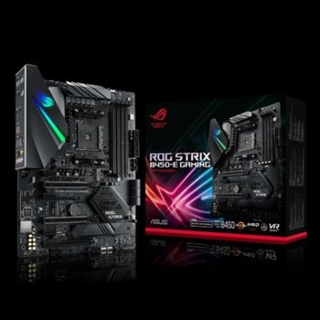 Дънна платка ASUS ROG STRIX B450-E GAMING, B450, AM4, DDR4, PCI-E (HDMI) (CFX), 4x SATA 6Gb/s, 1x M.2 Socket, 2x USB 3.1 (Gen 2), EATX | JAR Computers ASUS ROG STRIX B450-E GAMING