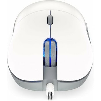 Мишка Endorfy GEM Plus Onyx, оптична (3000dpi), USB, бяла, 6 програмируеми бутона, RGB подсветка, PixArt PAW3325 сензор | JAR Computers Endorfy GEM Onyx White EY6A012