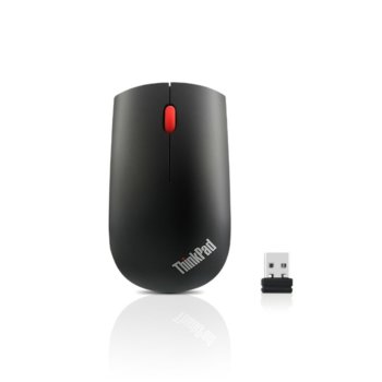 Мишка Lenovo Thinkpad Essential Wireless Mouse, оптична (1200 dpi), USB, черна | JAR Computers Lenovo Thinkpad Essential Wireless Mouse 4X30M5688