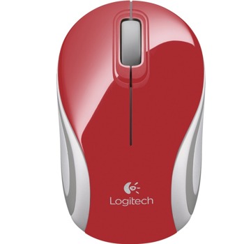 Мишка Logitech M187, оптична (1000dpi), безжична, USB, червена | JAR Computers Logitech M187 red