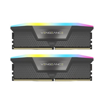 Памет 64GB (2x32GB) DDR5 6000MT/s, Corsair Vengeance RGB Grey, CMH64GX5M2B6000Z40, 1.35V | JAR Computers Corsair CMH64GX5M2B6000Z40