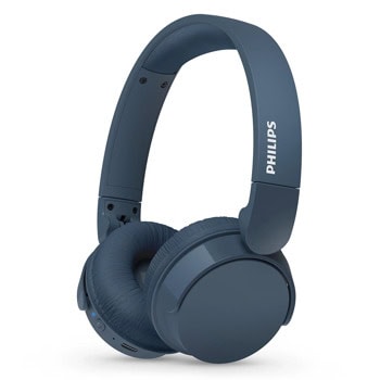 Слушалки Philips TAH4209BL/00, безжични, Bluetooth, микрофон, 32mm говорители, до 55 часа време на работа, сини | JAR Computers Philips TAH4209BL/00