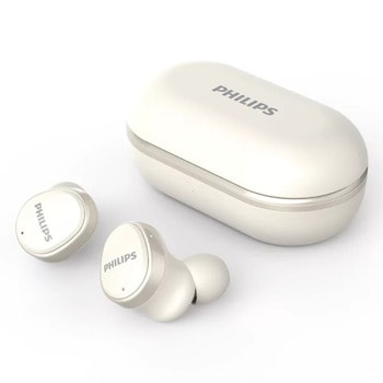 Слушалки Philips TAT4556WT/00, безжични, Bluetooth 5.2, микрофон, до 6 часа време на работа, IPX4 водоустойчивост, бели | JAR Computers Philips TAT4556WT/00